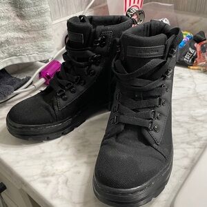 Dr. Martens Combs Extra Tough Nylon Combat Boots - Black 37 W6